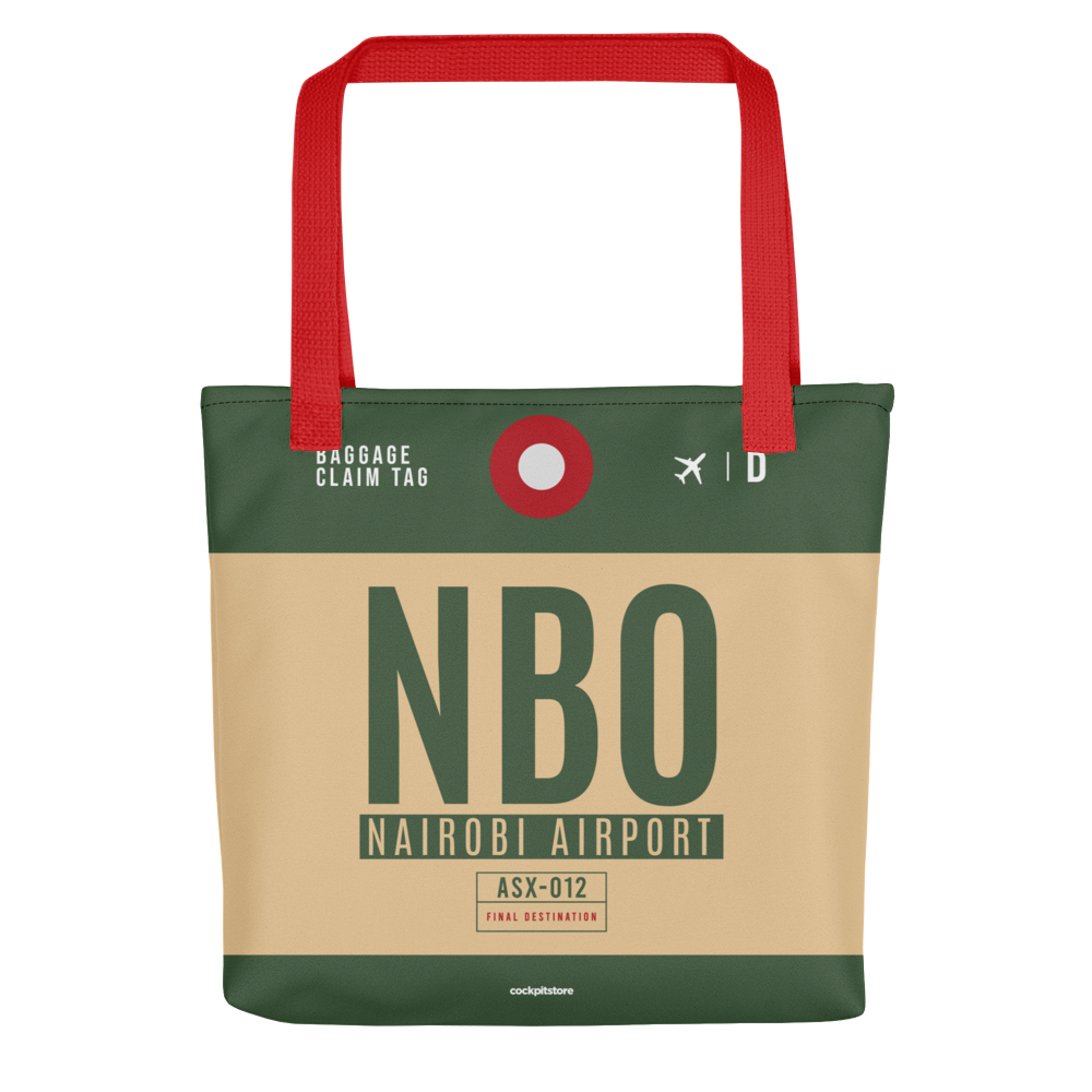 NBO - Nairobi tote bag airport code