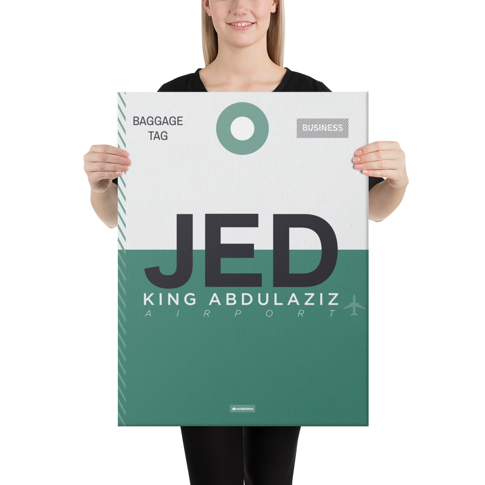 Canvas Print JED Jeddah Airport Code Cockpitstore canvas-print-jed-jeddah-airport-code-cockpitstore