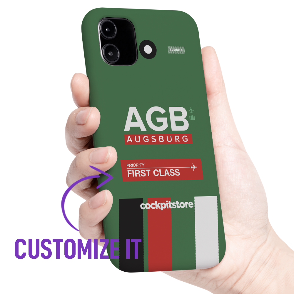AGB - Augsburg iPhone Tough Case mit Flughafencode