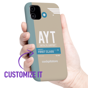 AYT - Antalya iPhone Tough Case mit Flughafencode