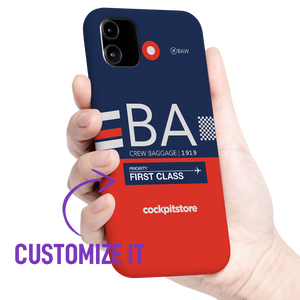 BA - Airline iPhone Tough Case mit Flughafencode