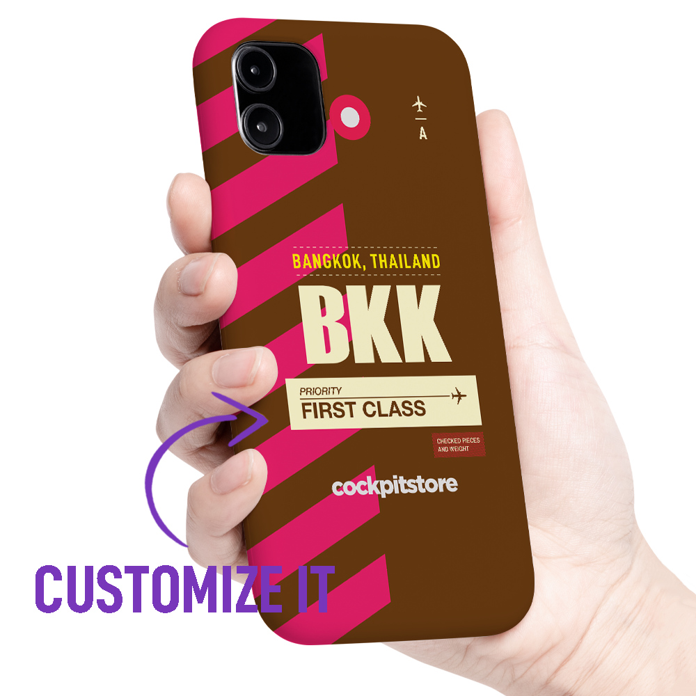 BKK - Bangkok iPhone Tough Case mit Flughafencode