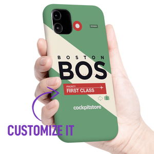 BOS - Boston iPhone Tough Case mit Flughafencode