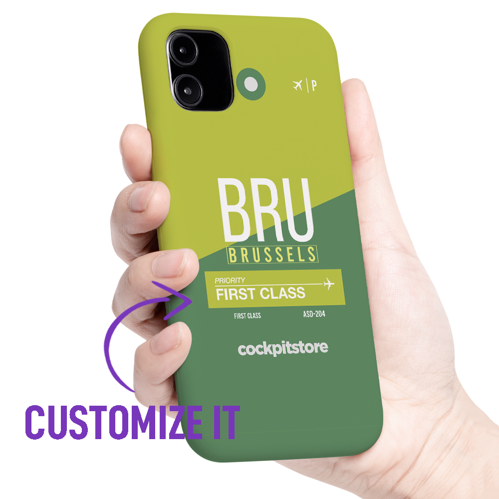 BRU - Brussels iPhone Tough Case mit Flughafencode