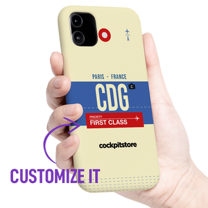 CDG - Paris iPhone Tough Case mit Flughafencode