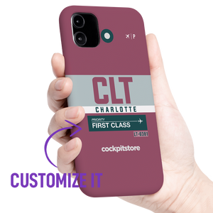 CLT - Charlotte iPhone Tough Case mit Flughafencode