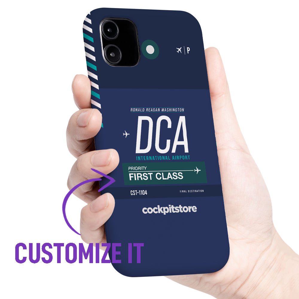DCA - Washington iPhone Tough Case mit Flughafencode