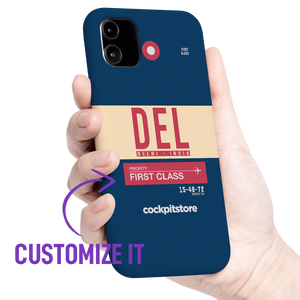 DEL - Delhi iPhone Tough Case mit Flughafencode