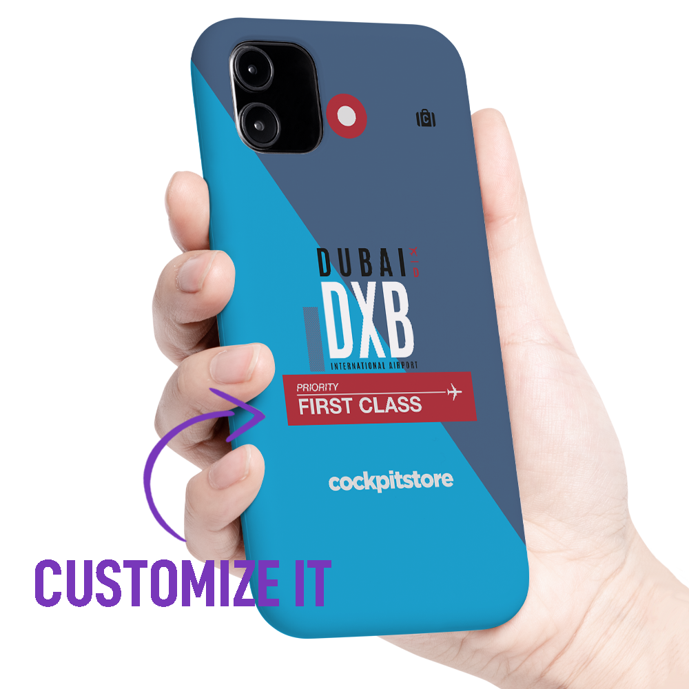 DXB - Dubai iPhone Tough Case mit Flughafencode