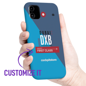 DXB - Dubai iPhone Tough Case mit Flughafencode