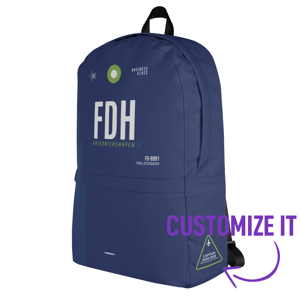 FDH - Friedrichshafen Rucksack Flughafencode