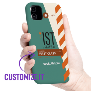 IST - Arnavutkoy iPhone Tough Case mit Flughafencode