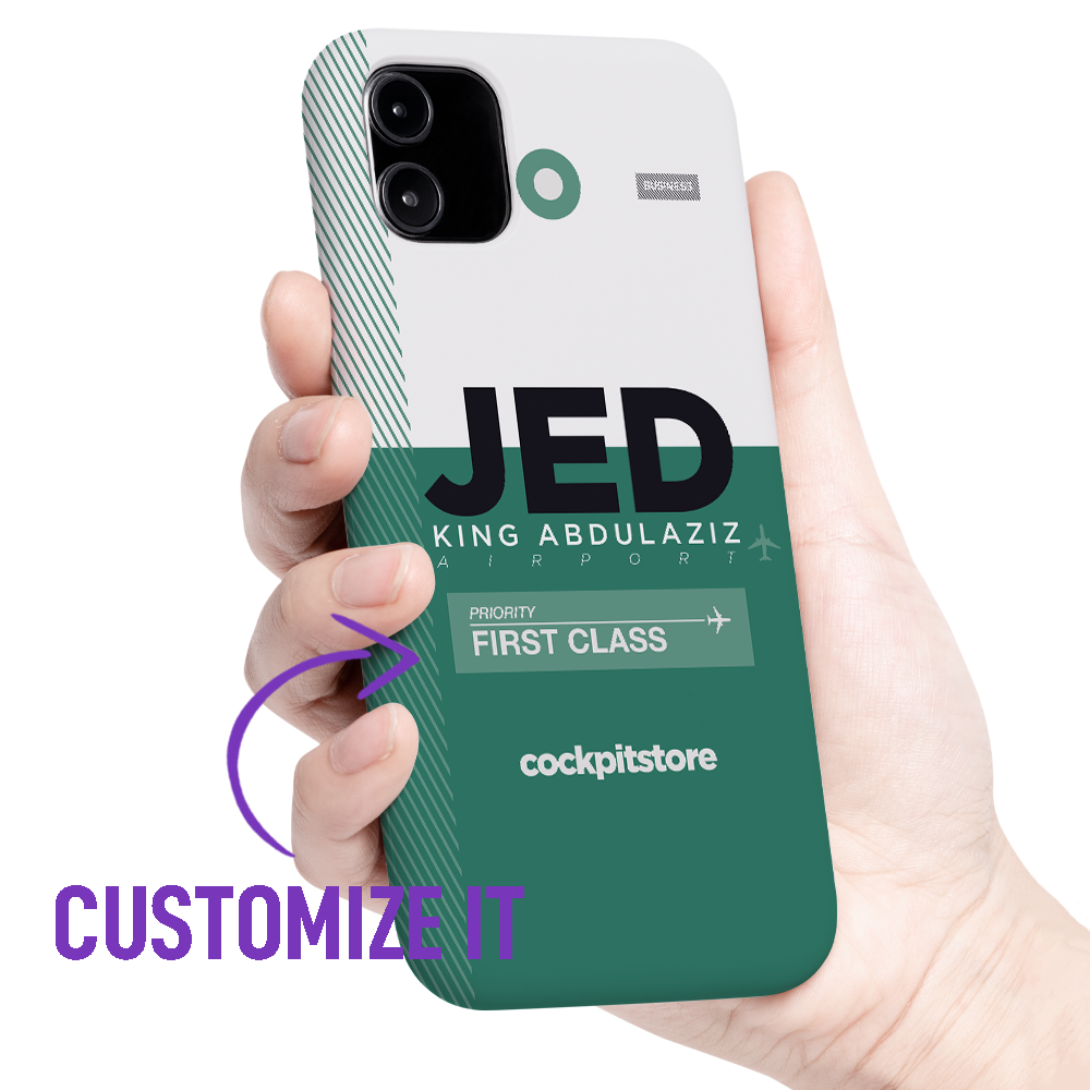 JED - Jeddah iPhone Tough Case mit Flughafencode