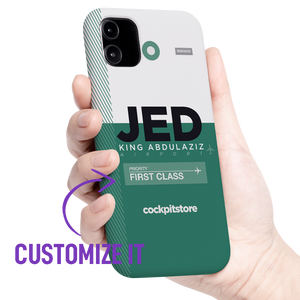 JED - Jeddah iPhone Tough Case mit Flughafencode