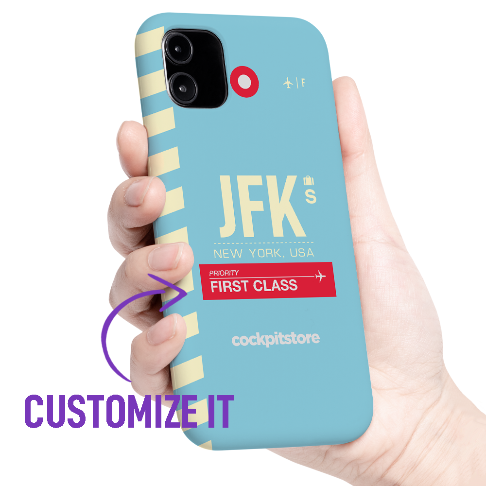 JFK - New York iPhone Tough Case mit Flughafencode