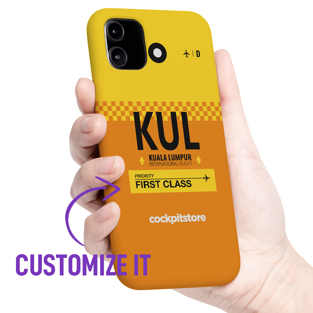 KUL - Kuala Lumpur iPhone Tough Case mit Flughafencode