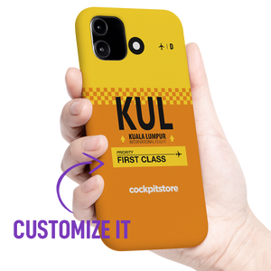 KUL - Kuala Lumpur iPhone Tough Case mit Flughafencode