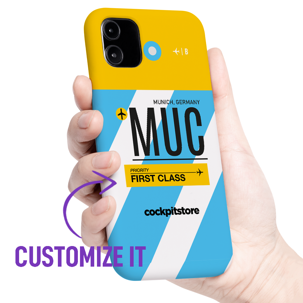 MUC - Munich iPhone Tough Case mit Flughafencode