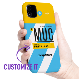 MUC - Munich iPhone Tough Case mit Flughafencode