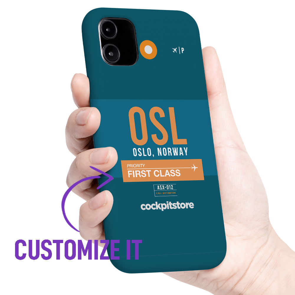 OSL - Oslo iPhone Tough Case mit Flughafencode