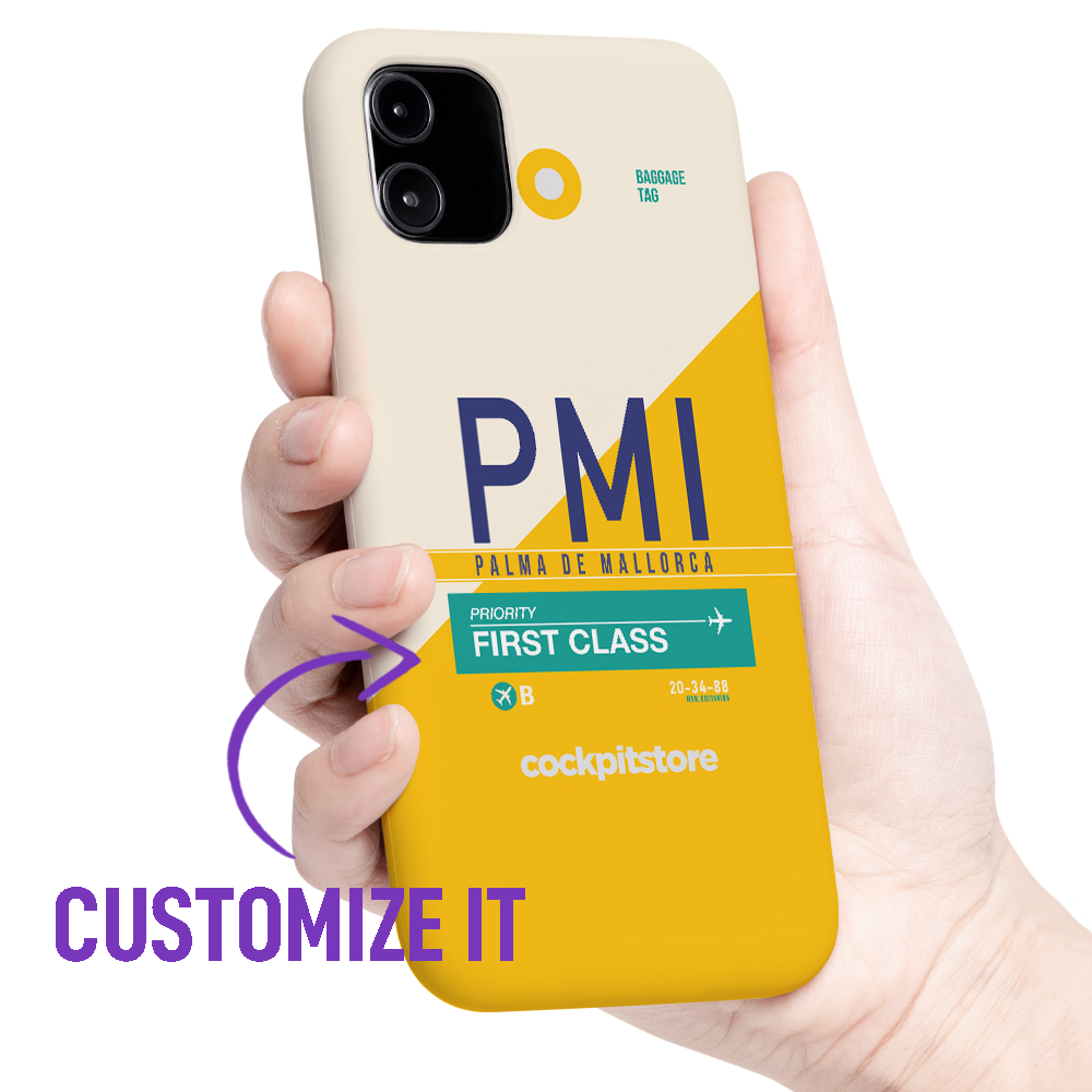 PMI - Palma De Mallorca iPhone Tough Case mit Flughafencode