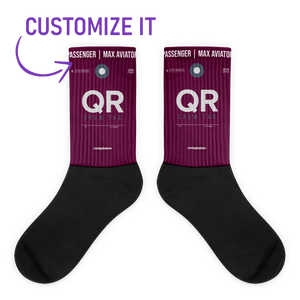 QR Socken Flughafencode