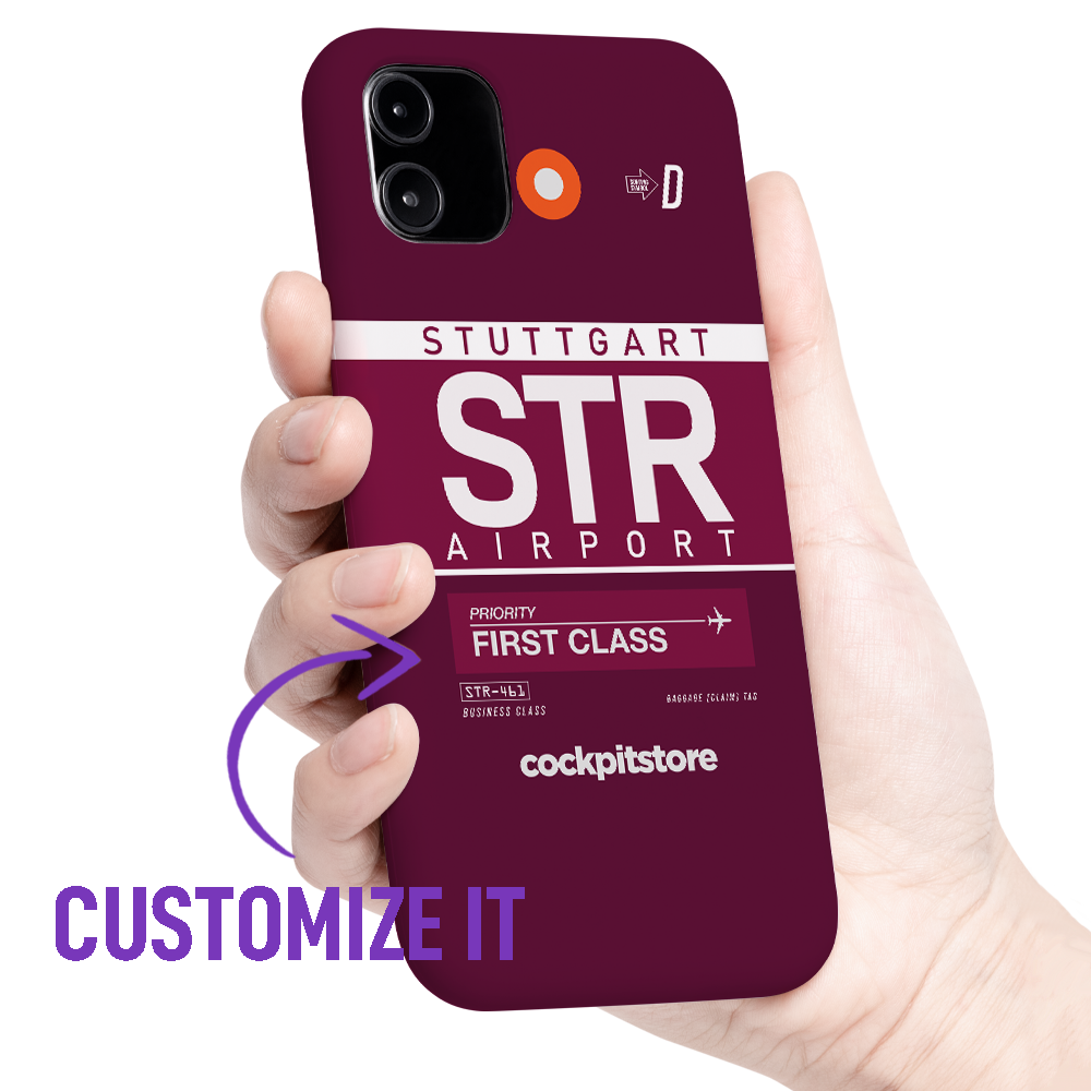 STR - Stuttgart iPhone Tough Case mit Flughafencode