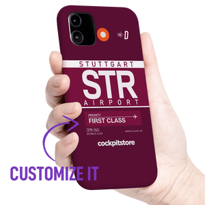 STR - Stuttgart iPhone Tough Case mit Flughafencode