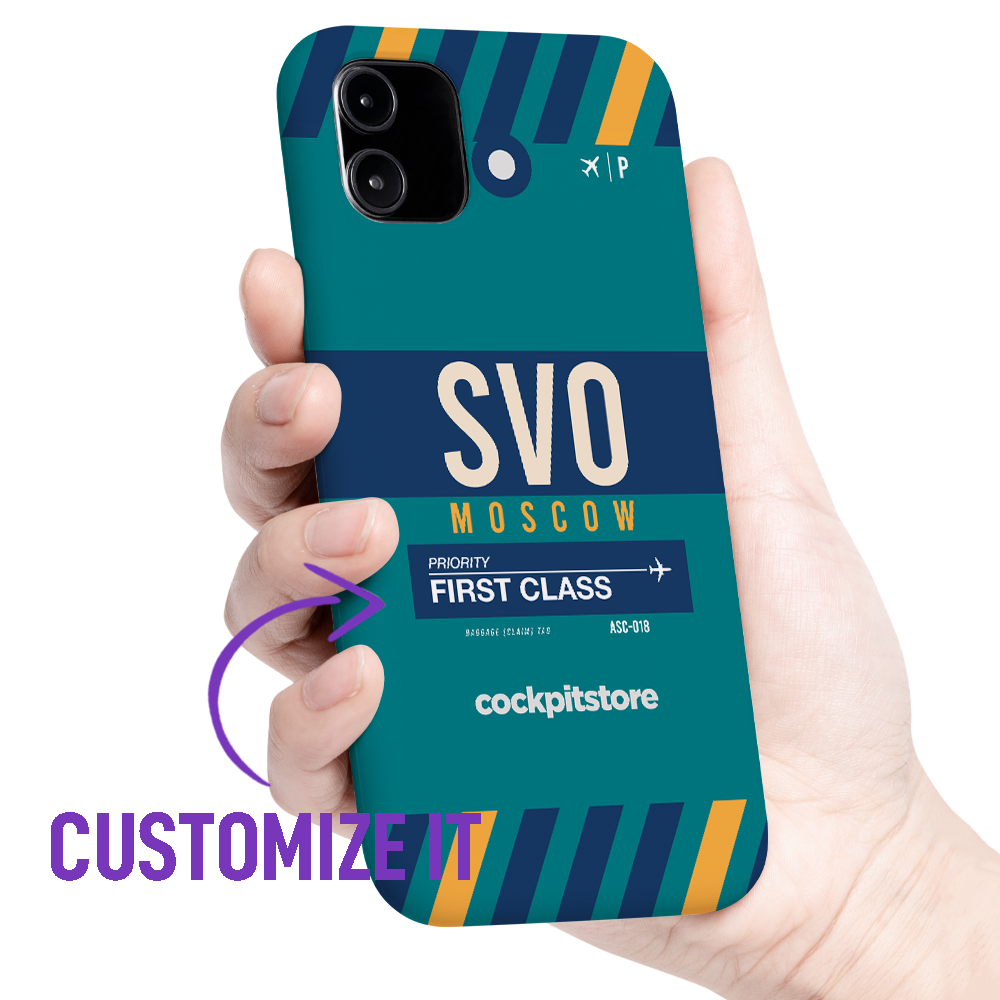 SVO - Moscow iPhone Tough Case mit Flughafencode