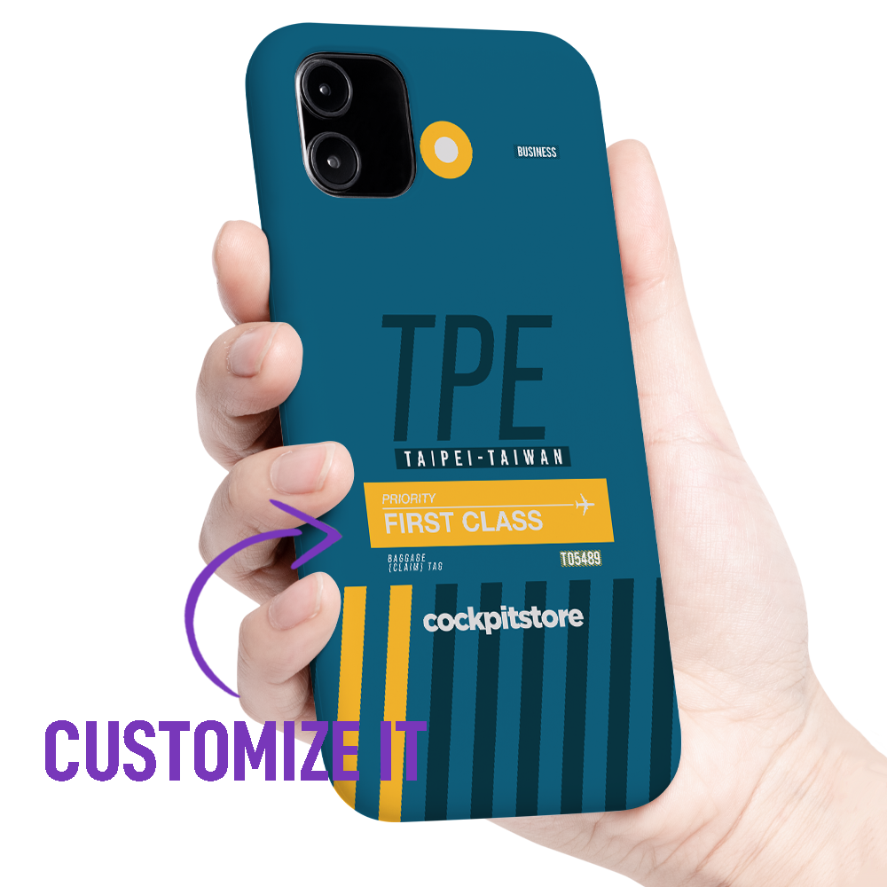 TPE - Taipei iPhone Tough Case mit Flughafencode