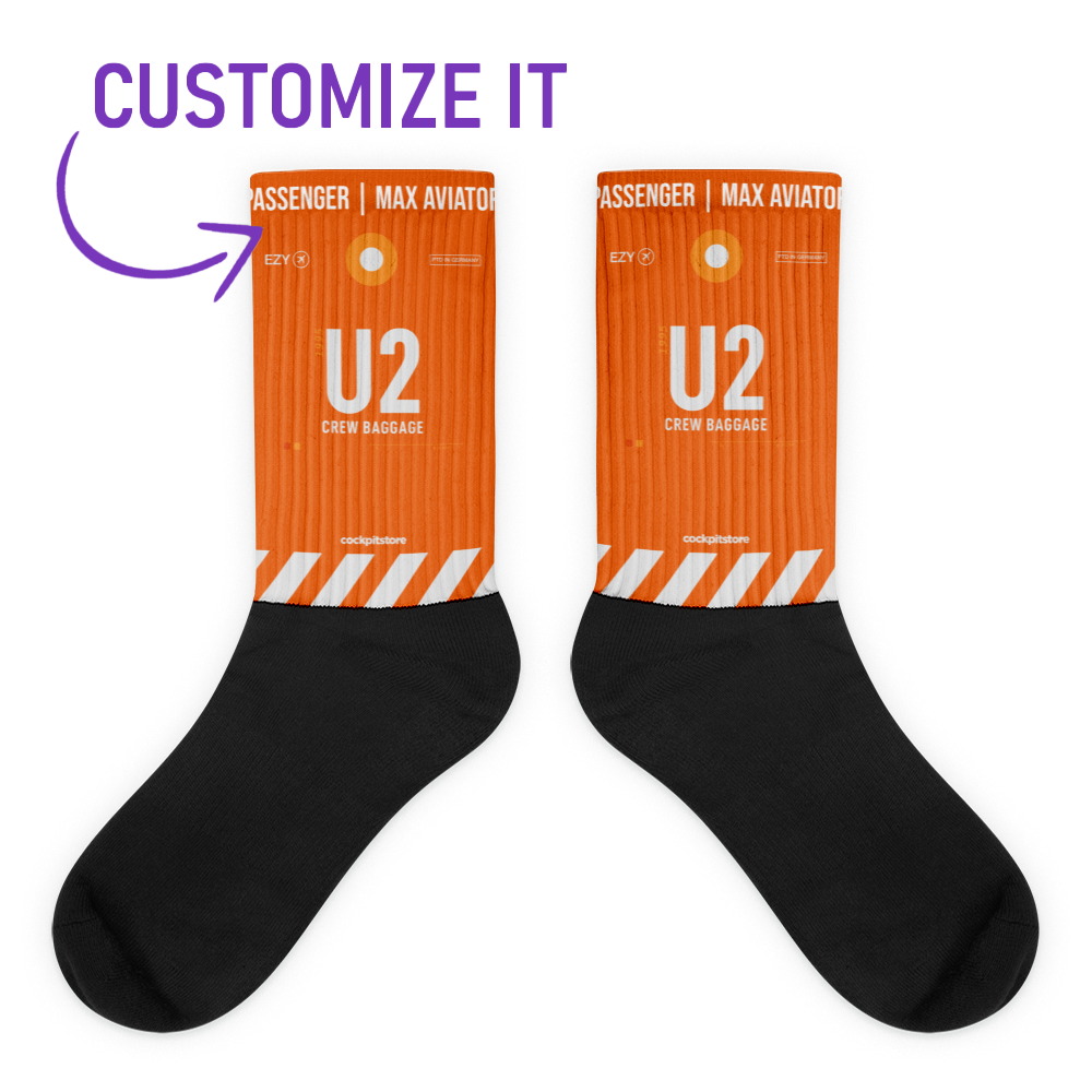 U2 Socken Flughafencode