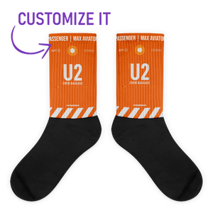 U2 Socken Flughafencode