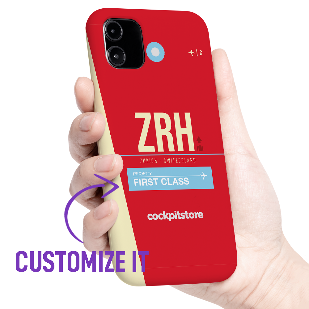 ZRH - Zurich iPhone Tough Case mit Flughafencode