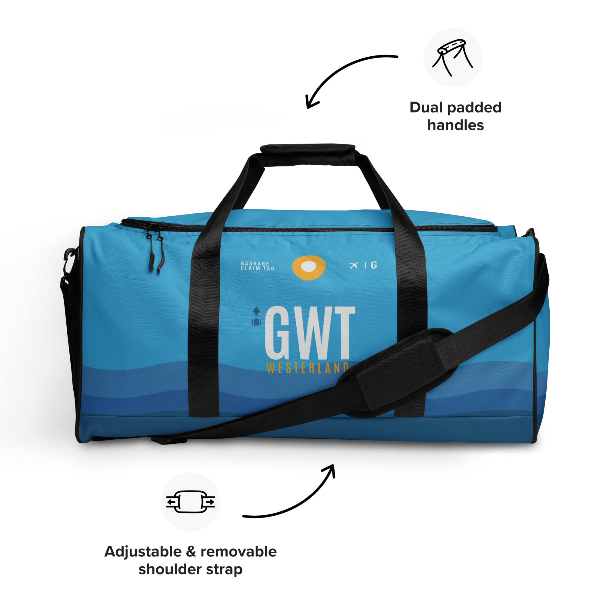 GWT - Sylt Weekender Tasche Flughafencode