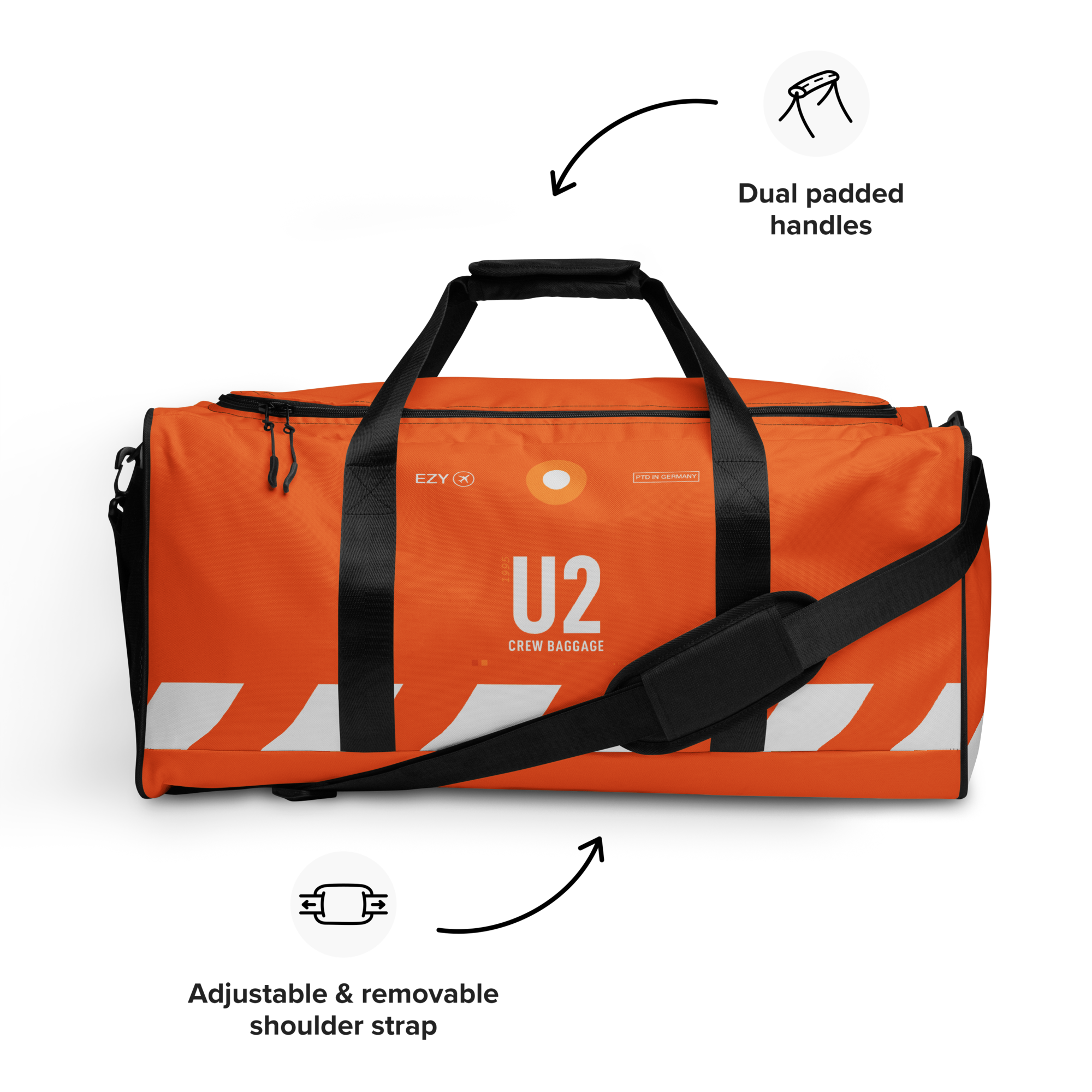 U2 Weekender Tasche Flughafencode