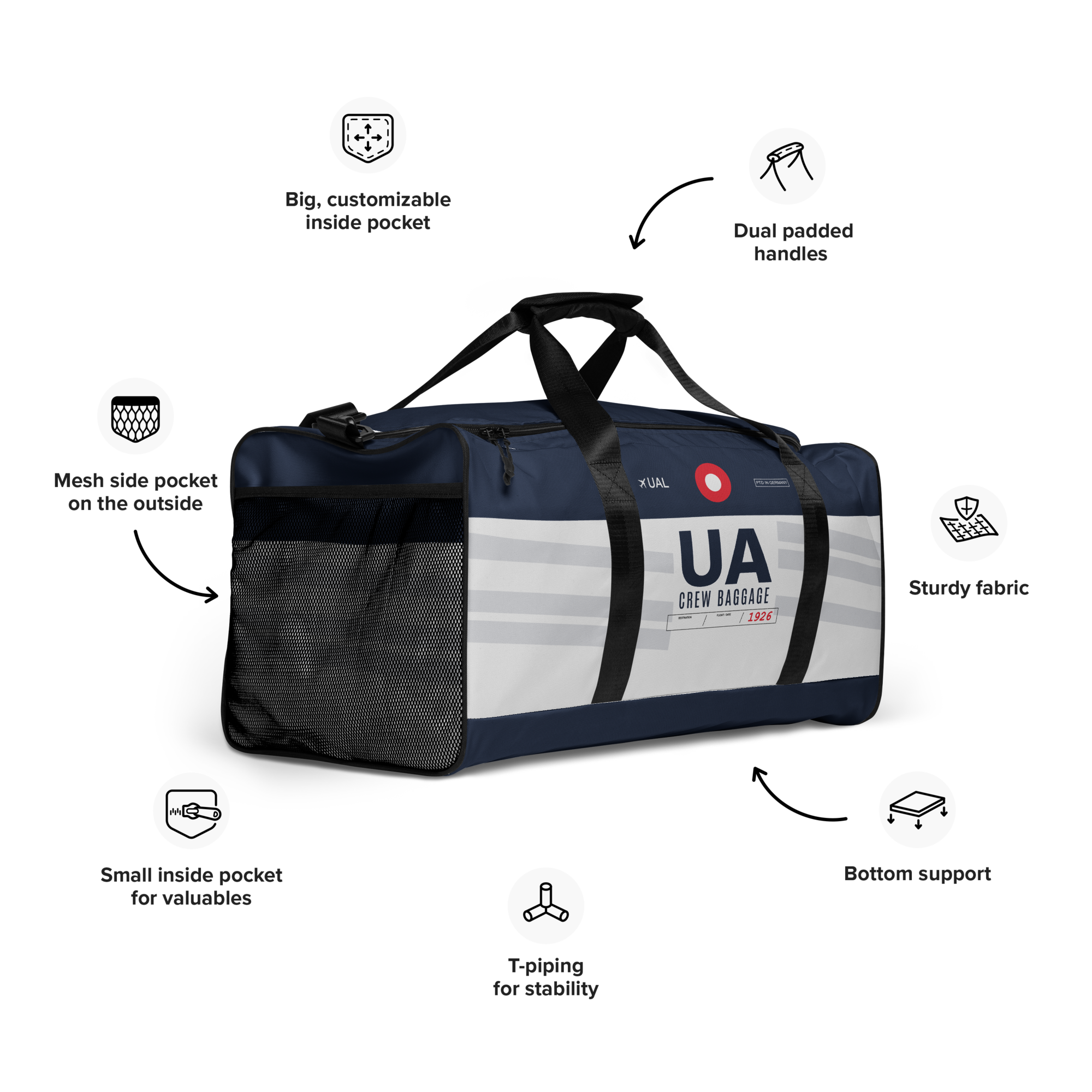 UA Weekender Tasche Flughafencode