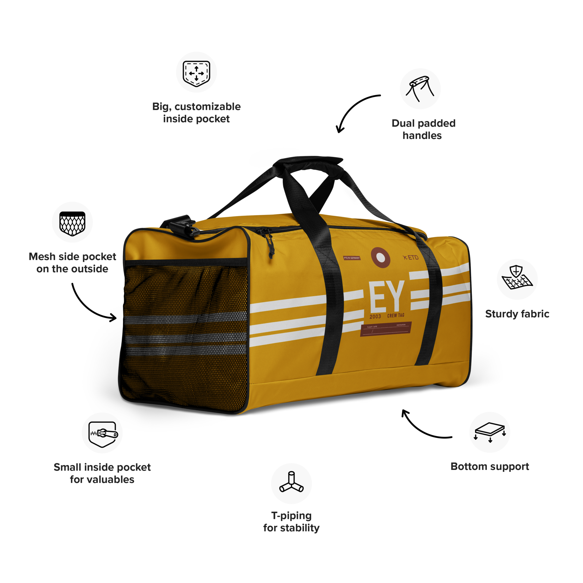 EY Weekender Tasche Flughafencode