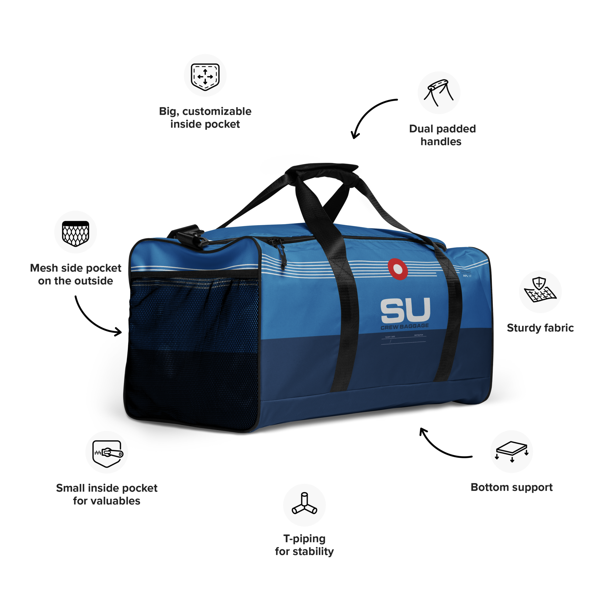 SU Weekender Tasche Flughafencode