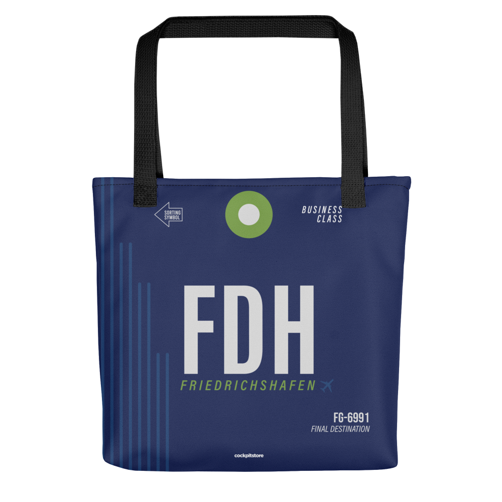 FDH - Friedrichshafen Tragetasche Flughafencode