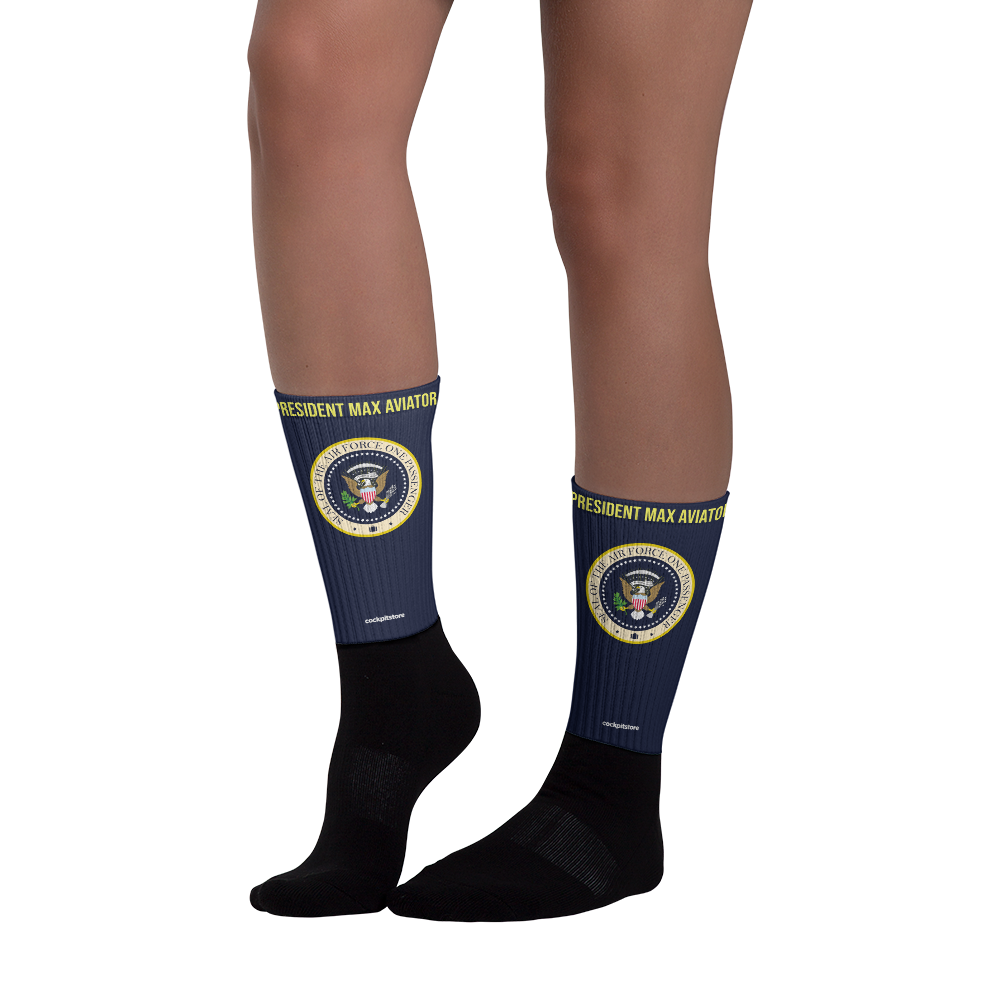 Air Force One President Plane - personalizable socks - personalisierbare Socken