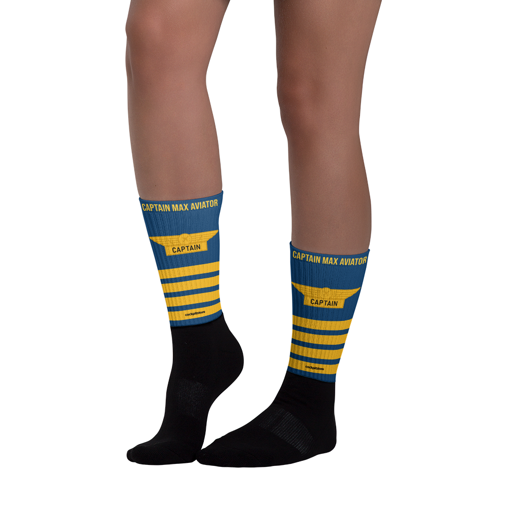 Captain Flugkapitän - personalizable socks - personalisierbare Socken