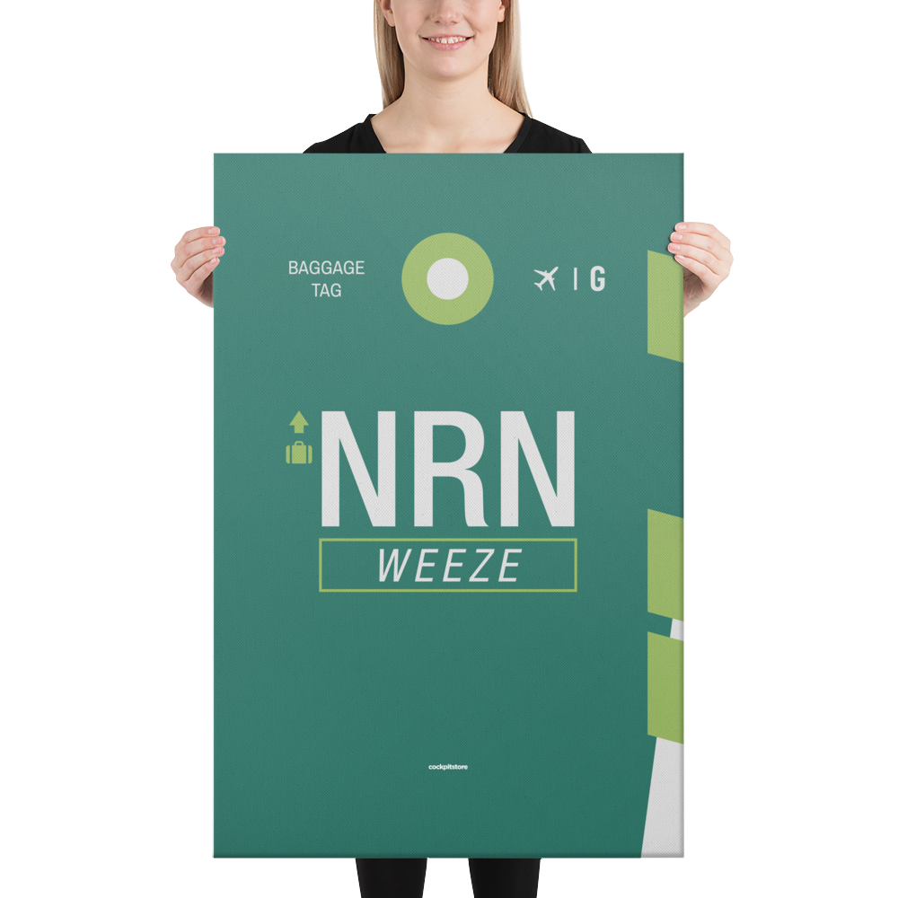 Leinwanddruck - NRN - Weeze Flughafen Code
