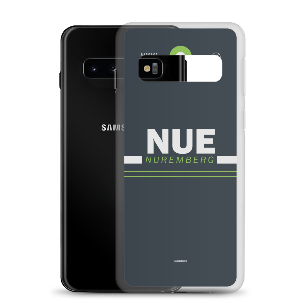 NUE - Nuremberg Samsung-Handyhülle mit Flughafencode