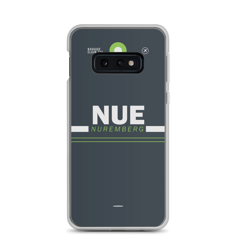 NUE - Nuremberg Samsung-Handyhülle mit Flughafencode