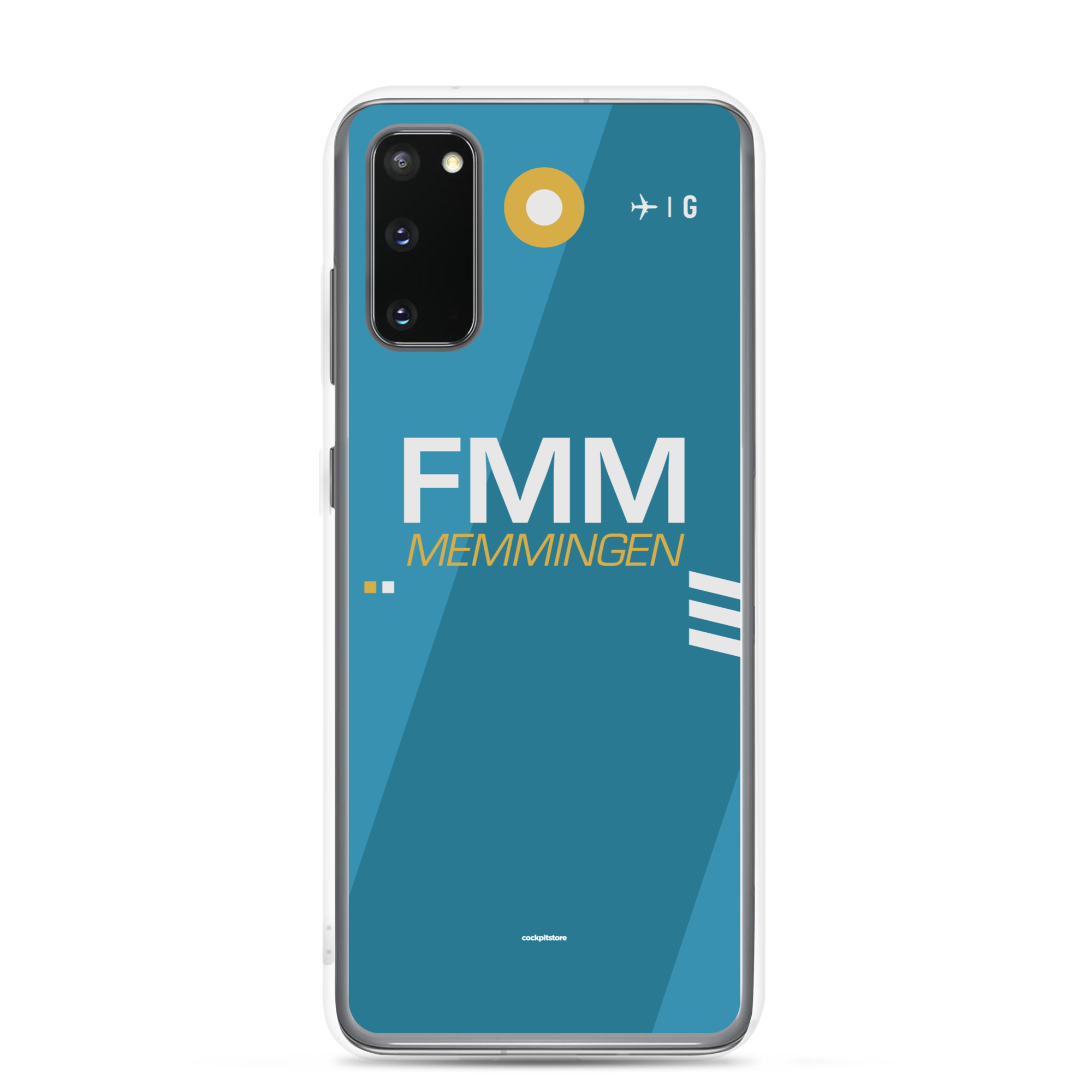 FMM - Memmingen Samsung-Handyhülle mit Flughafencode