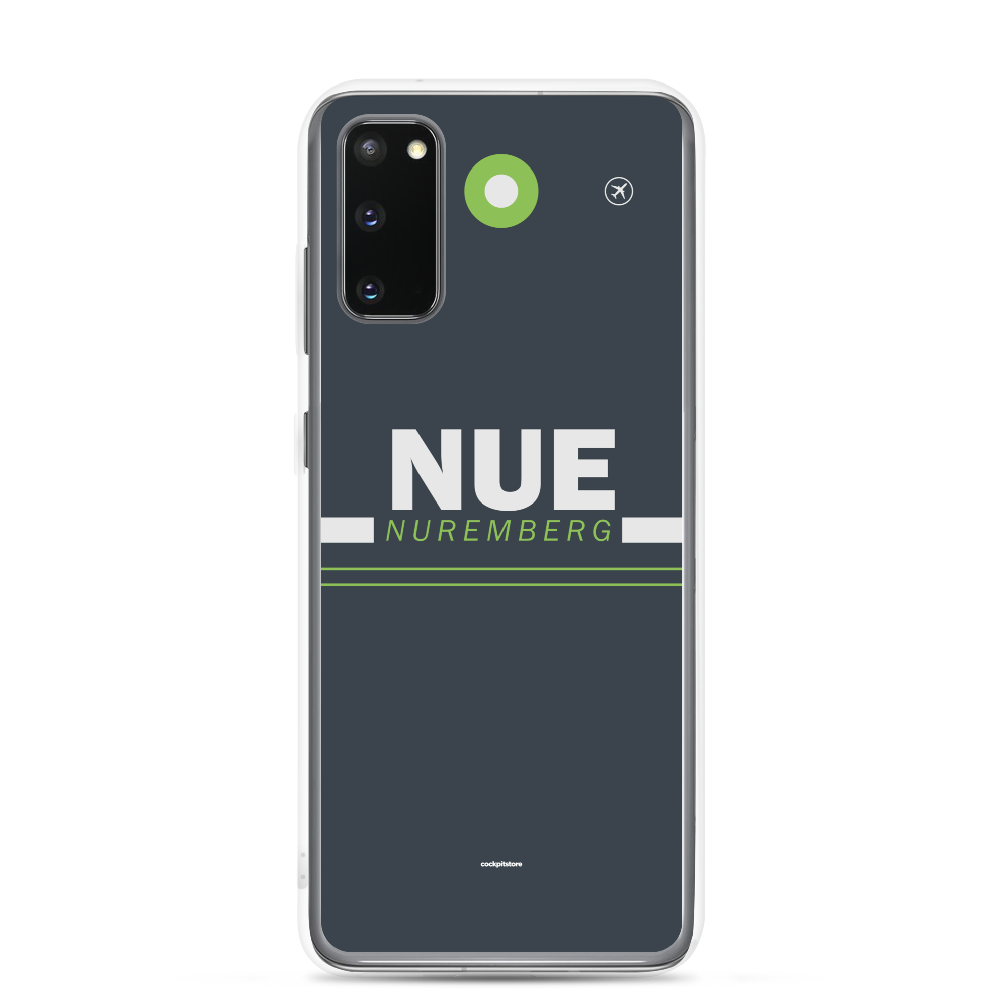 NUE - Nuremberg Samsung-Handyhülle mit Flughafencode