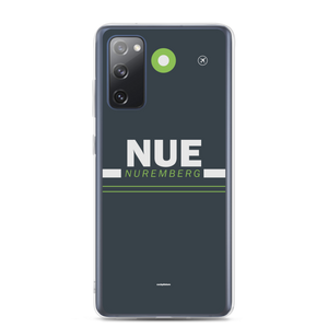 NUE - Nuremberg Samsung-Handyhülle mit Flughafencode