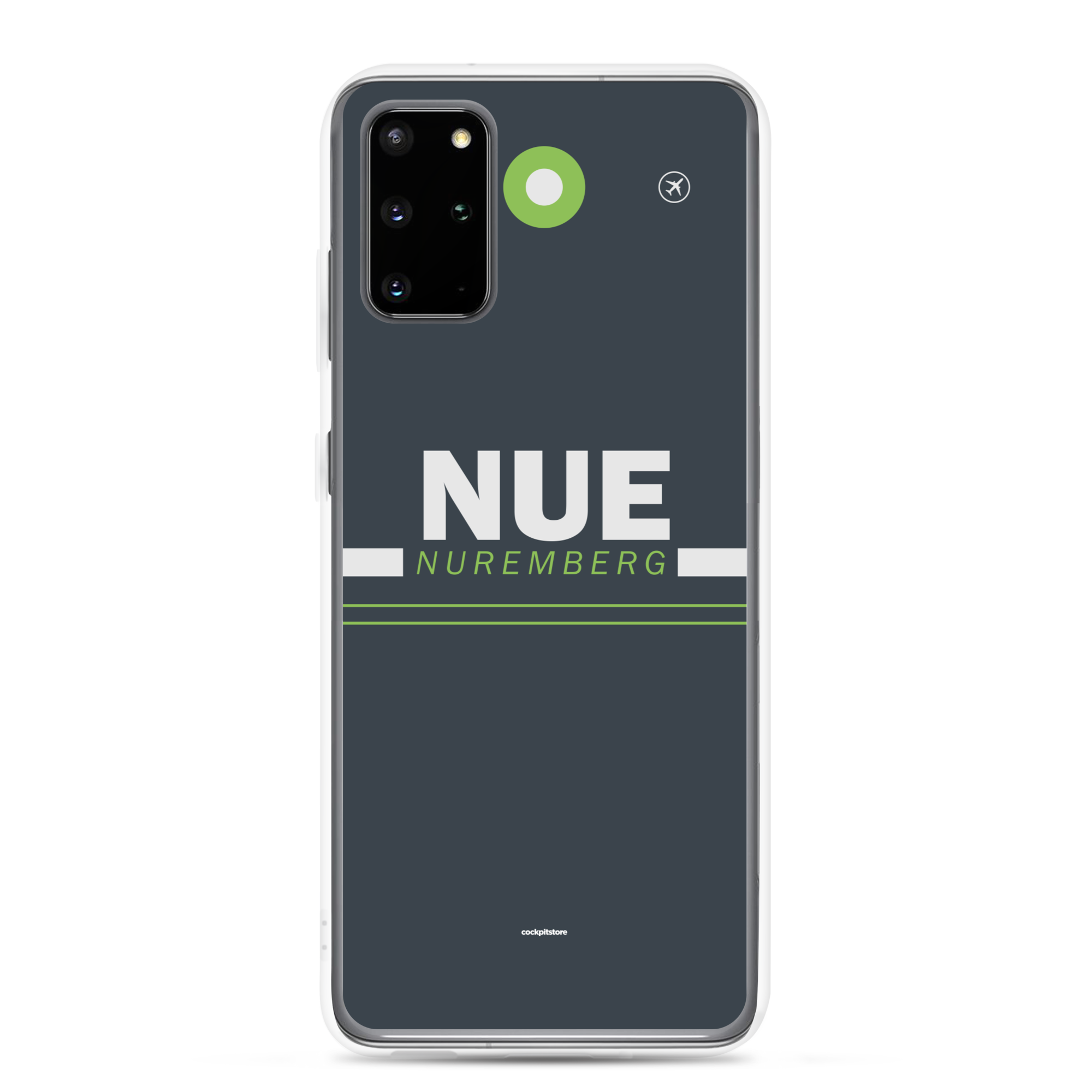 NUE - Nuremberg Samsung-Handyhülle mit Flughafencode