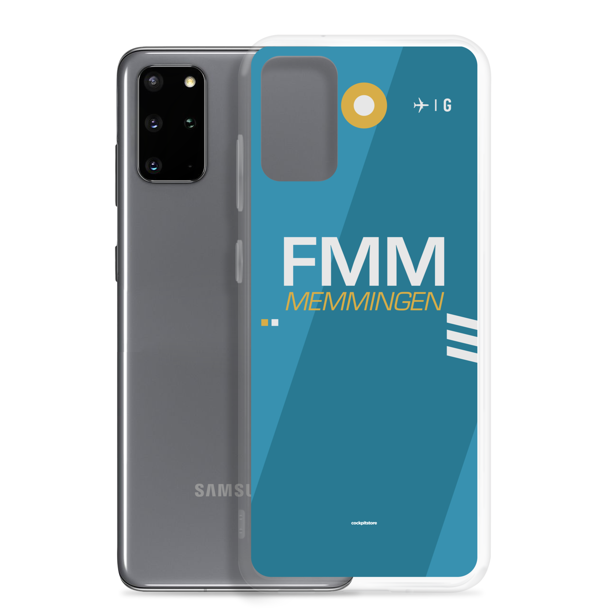 FMM - Memmingen Samsung-Handyhülle mit Flughafencode