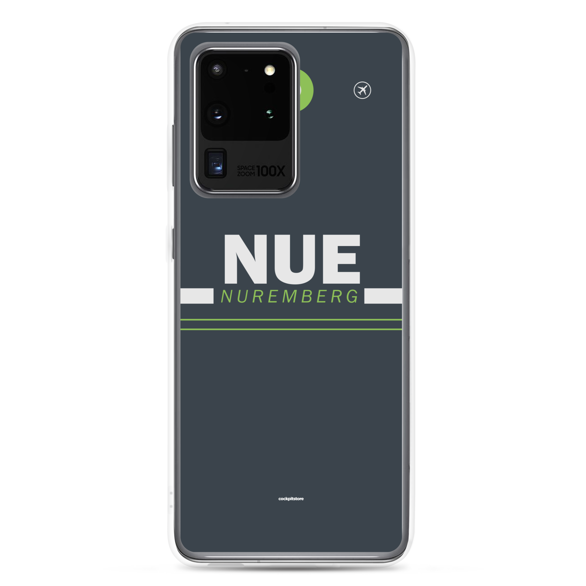 NUE - Nuremberg Samsung-Handyhülle mit Flughafencode